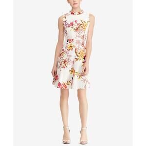 American Living Womens Floral Print Crepe Dress Size 12